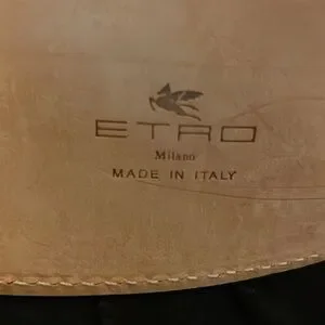 Etro| Cream and Gold Leather Belt with Textured Finish ETRO Cord-trimmed leather belt | NET-A-PORTER main image 3